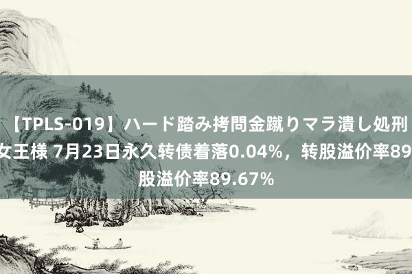 【TPLS-019】ハード踏み拷問金蹴りマラ潰し処刑 JUN女王様 7月23日永久转债着落0.04%，转股溢价率89.67%
