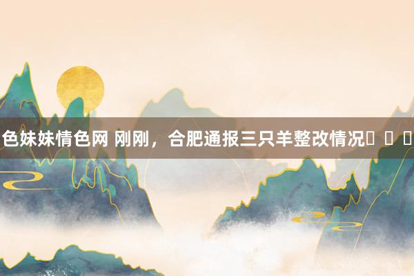 色妹妹情色网 刚刚，合肥通报三只羊整改情况​​​